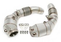 BMW M5 F10/ M6 F12/F13/F06 S63 B44 Motor 2012-2018 Downpipe Med Katalysator & Värmeskydd TA Technix